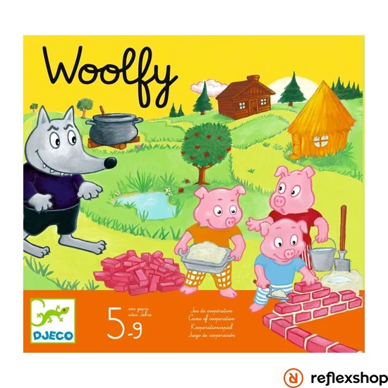 Djeco A három kismalac (Woolfy) társasjáték