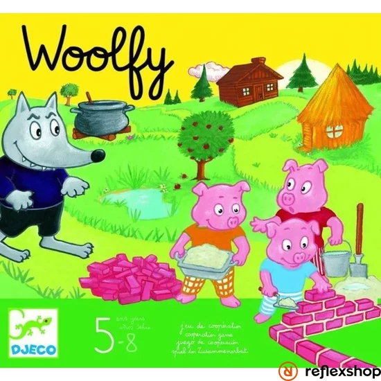 Djeco A három kismalac (Woolfy) társasjáték