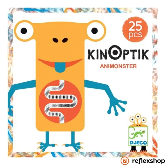 Djeco - Optikai puzzle - Kinoptik Animonster - 26 dbos