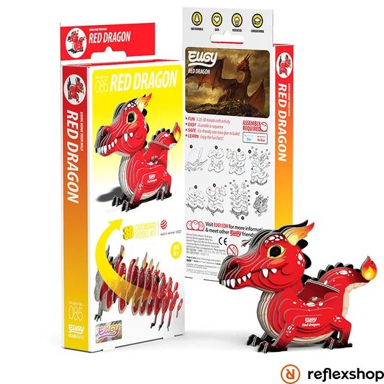 Eugy Vörös Sárkány 3D puzzle
