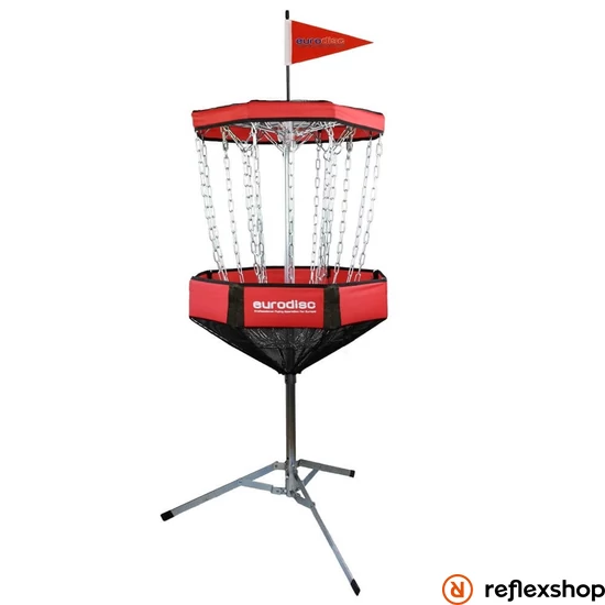 Eurodisc Chainwalker mobil golf frizbi kosár, piros