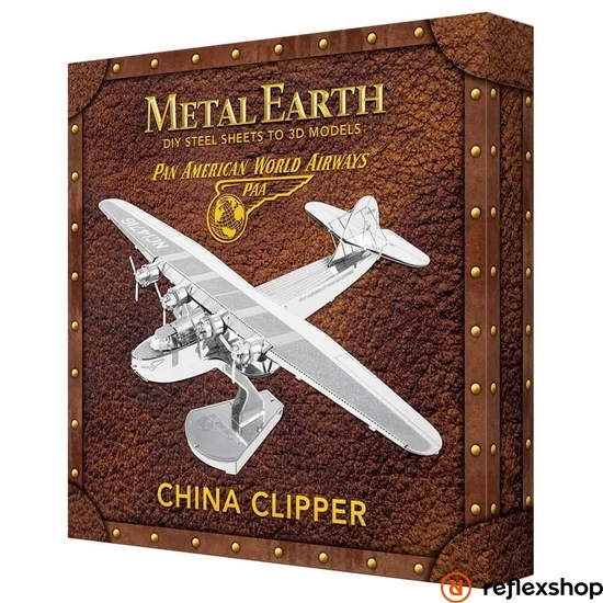 Metal Earth China Clipper repülőgép, dobozos