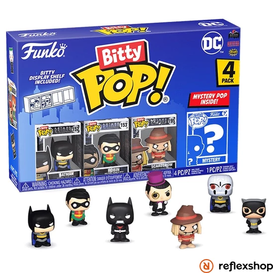 Funko Bitty POP! DC- Batman 4PK figura