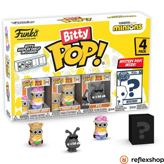 Funko Bitty POP! Minions - Tourist Jerry 4PK figura