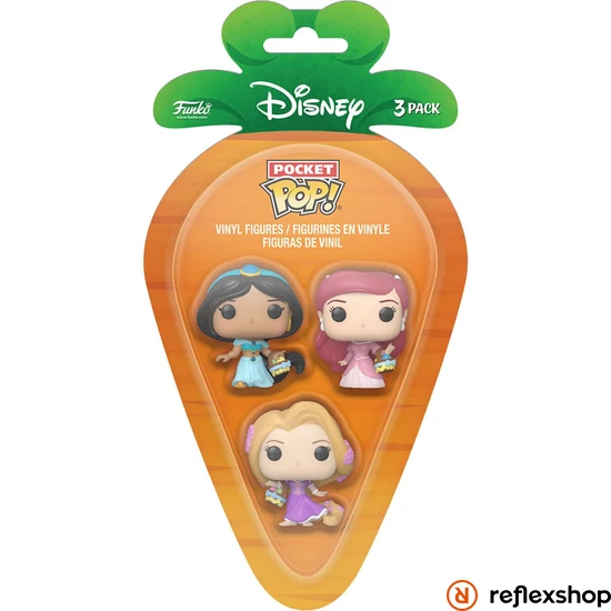 Funko Carrot Pocket POP!: Disney - Rapunzel/ Ariel /Jasmine figura