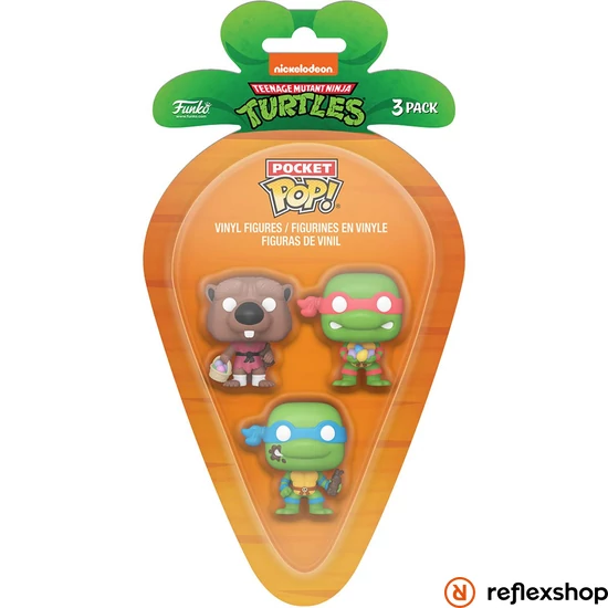 Funko Carrot Pocket POP! Teenage Mutant Ninja Turtles- L/R/S 3PK figura