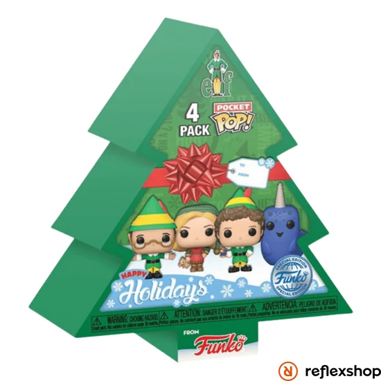 Funko Pocket POP! Elf - Tree Holiday Box 4PC figura