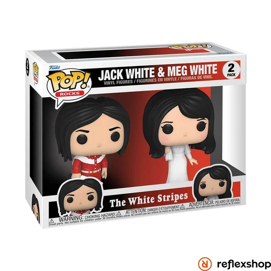 Funko Pop! 2-Pack Rocks: The White Stripes - Jack White & Meg White Vinyl Figures