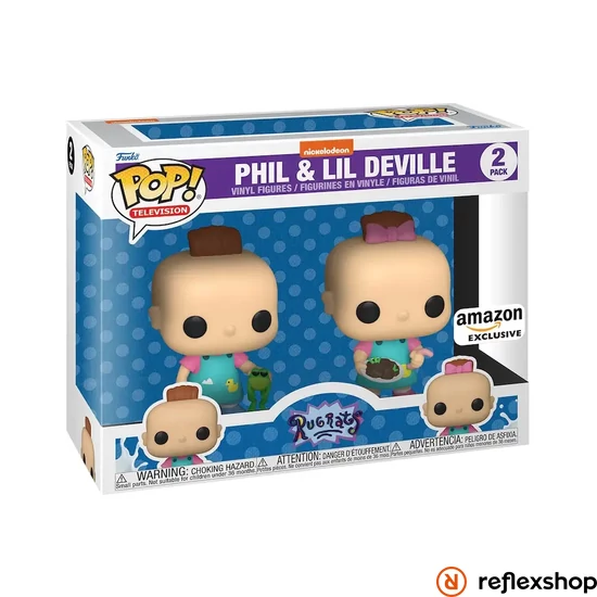 Funko Pop! 2-Pack Television: Rugrats - Phil & Lil Deville (Amazon Exclusive) Vinyl Figures