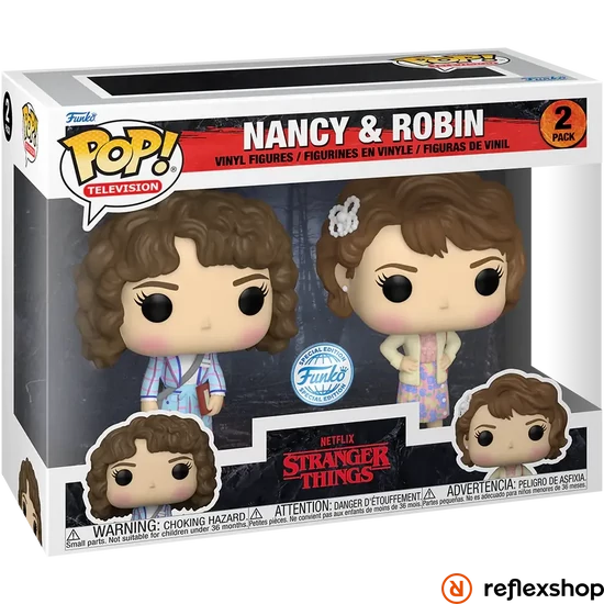 Funko Pop! 2-Pack Television: Stranger Things - Nancy & Robin (Special Edition) Vinyl Figures