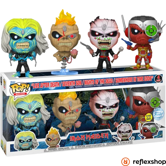 Funko Pop! 4-Pack Rocks: Iron Maiden  (GW) (SE) Vinyl Figures