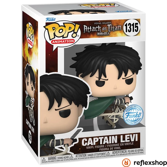 Funko POP! Animation: Attack on Titan - Captain Levi (SE) figura #1315