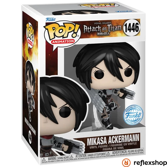 Funko POP! Animation: Attack on Titan - Mikasa Ackermann (Metallic) (SE) figura #1446