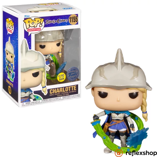 Funko Pop! Animation: Black Clover S1 - Charlotte* (Charla) (Glows in the Dark) (Special Edition) #1155 Vinyl Figure #1155