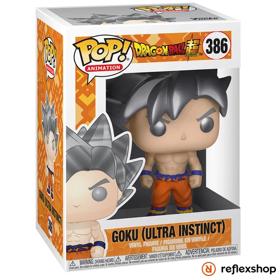 Funko Pop! Animation: Dragon Ball Super - Goku (Ultra Instinct) #386 Vinyl Figure