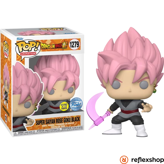 Funko Pop! Animation: Dragon Ball Super S6 - Super Saiyan Rose Goku (with Translucent Scythe) (Glows in the Dark) (Special Edition) #1279 Vinyl Figure