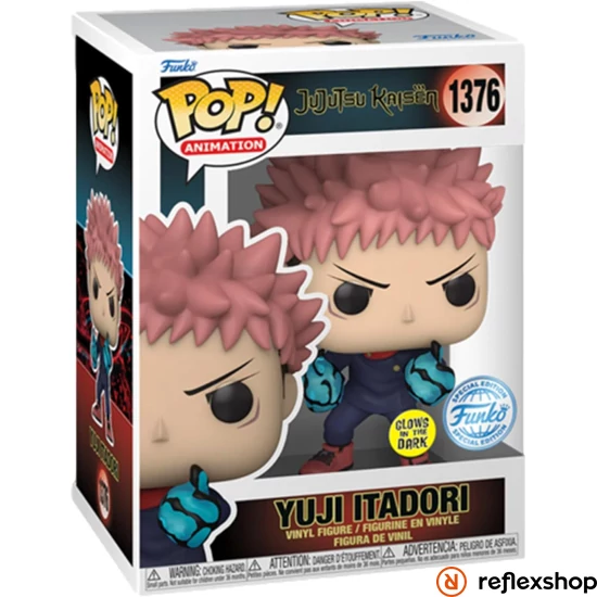 Funko POP! Animation: Jujutsu Kaisen - Yuji Itadori (Div Fist) (Glows in the Dark) (SE) figura #1376