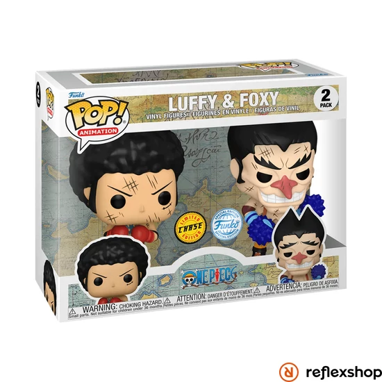 Funko POP! Animation: One Piece - Luffy & Foxy 2PK (chase) figura #2