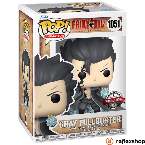 Funko Pop! Animation: Fairy Tail - Gray Fullbuster (Devil Slayer) (Special Edition) #1051 Vinyl Figure #1051