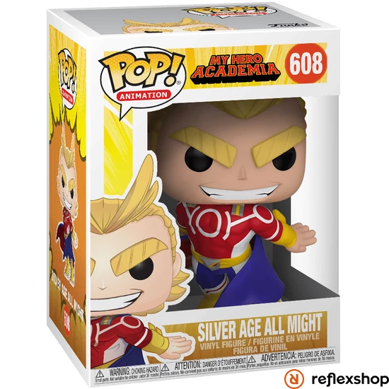 Funko POP! Animation: My Hero Academia - All Might (Silver Age) figura #608