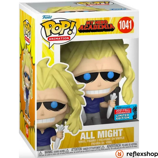 Funko Pop! Animation: My Hero Academia - All Might (with Bag & Umbrella) (Convention Special Edition) #1041 Vinyl Figure #1041