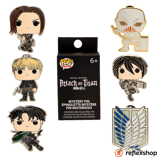 Funko POP! Attack on Titan blind pin set kitűző