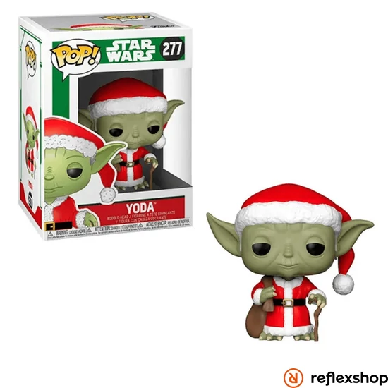 Funko POP! Bobble Star Wars - Holiday Santa Yoda figura #277