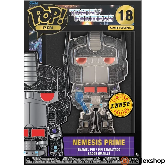 Funko Pop! Cartoons: Transformers - Optimus Prime* #18 Large Enamel Pin chase