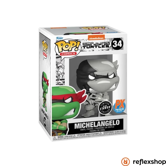 Funko Pop! Comics: Teenage Mutant Ninja Turtles - Michelangelo* (PX Previews Exclusive) #34 Vinyl Figure chase