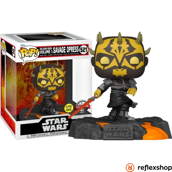 Funko Pop! Deluxe: Disney Star Wars Sith - Red Saber Series Vol.1 Savage Opress (Glows in the Dark) (Special Edition) #521 Bobble-Head Vinyl Figure