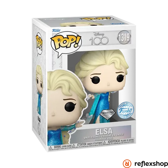 Funko Pop! Disney 100th W1 - Elsa (Diamond Collection) (Special Edition) #1319 Vinyl Figure