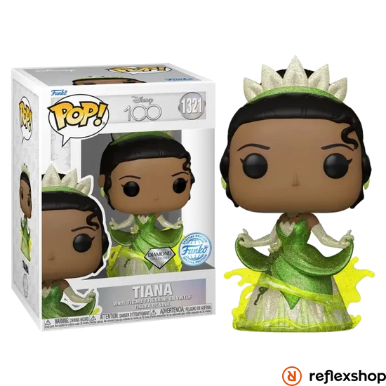 Funko Pop! Disney 100th W1 - Tiana (Diamond Collection) (Special Edition) #1321 Vinyl Figure