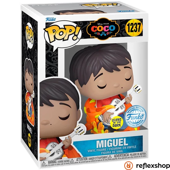 Funko Pop! Disney: Coco - Miguel (with Guitar) (Glows in the Dark) (Special Edition) #1237 Vinyl Figure