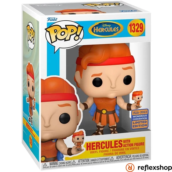 Funko Pop! Disney: Hercules - Hercules with Action Figure (CLE) #1329 Vinyl Figure