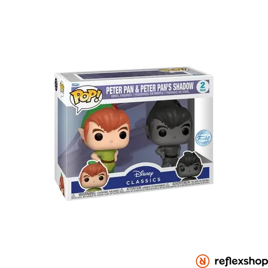 Funko POP! Disney: Peter Pan- 2PK Peter Pan w/Shadow figura