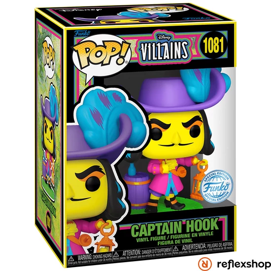 Funko POP! Disney: Villains - Captain Hook (Blacklight) figura #1081