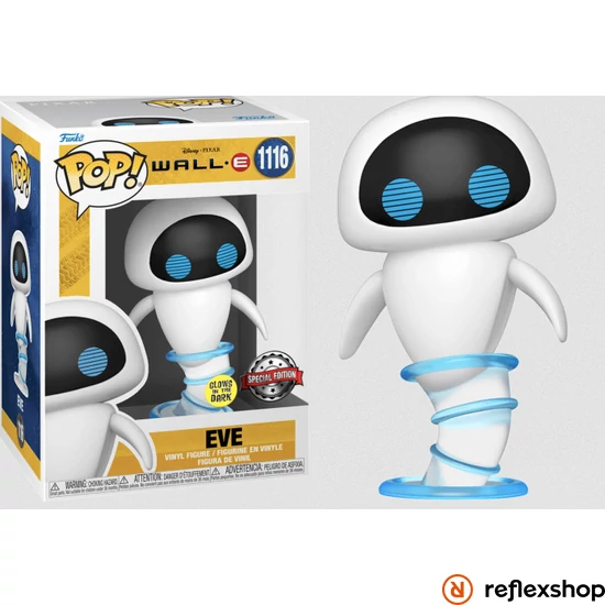 Funko Pop! Disney: Wall-E - Eve (Flying) (Glows in the Dark) (Special Edition) #1116 Vinyl Figure