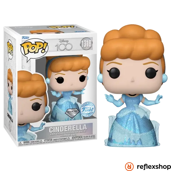 Funko Pop! Disney's 100th W2 - Cinderella (Diamond Collection) (SE) #1318 Vinyl Figure