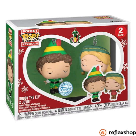 Funko POP! Elf - Buddy & Jovie kulcstartó