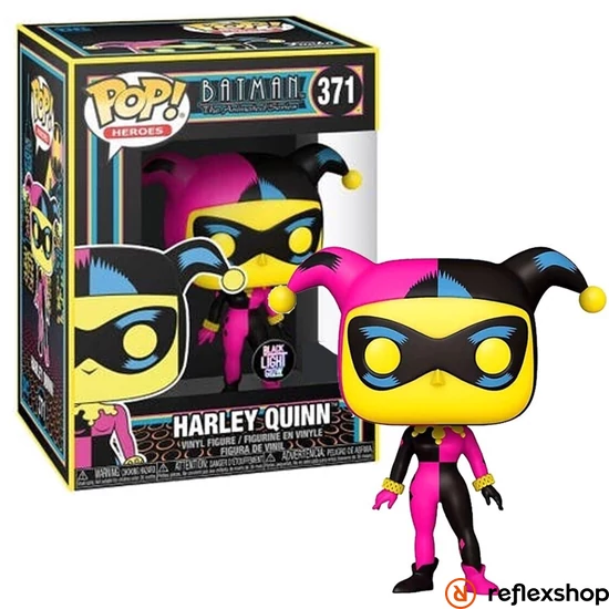 Funko POP! Heroes: Batman - Harley Quinn (Blacklight) figura #371