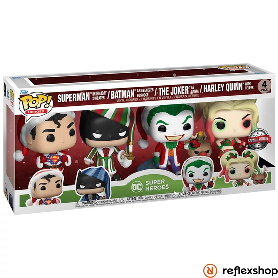 Funko POP! Heroes: DC Holiday - 4PK figura