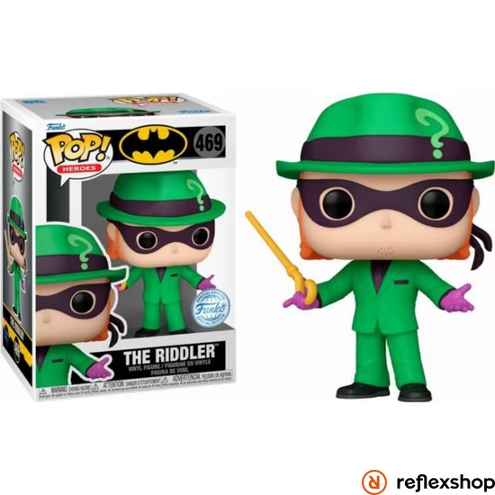 Funko Pop! Heroes: DC Super Heroes Comics Batman - The Riddler (Arkhamverse) (Special Edition) #469 Vinyl Figure