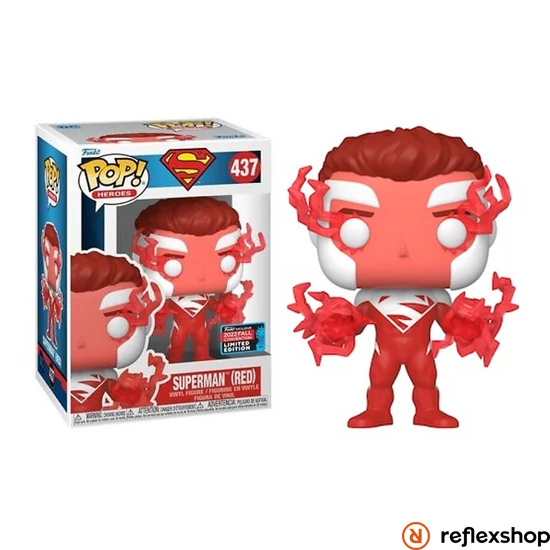 Funko Pop! Heroes: DC Super Heroes - Superman (Red) (Convention Limited Edition) #437 Vinyl Figure