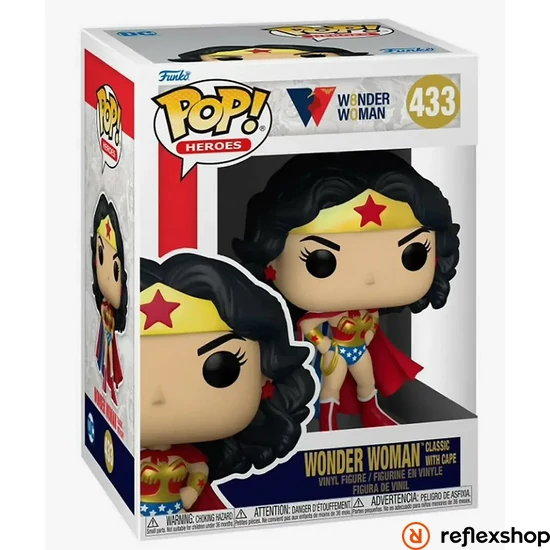 Funko Pop! Heroes DC: Wonder Woman 80Th - Wonder Woman Classic with Cape #433 Vinyl Figure