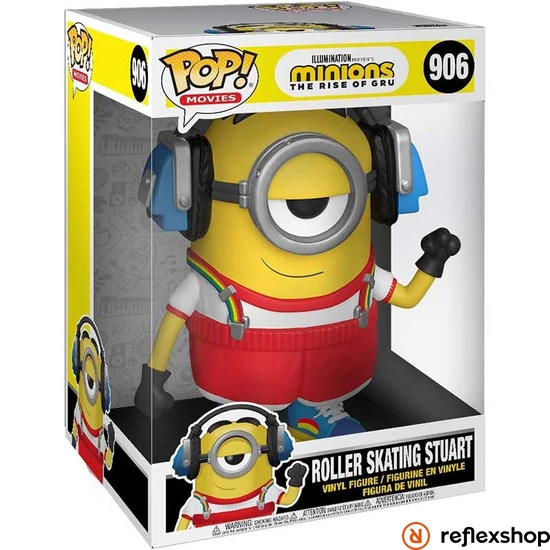 Funko POP! Jumbo Movies: Minions - Roller Skating Stuart figura