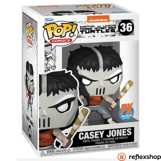 Funko Pop! Comics: Teenage Mutant Ninja Turtles - Casey Jones with Chase (PX Previews Exclusive) #36 Vinyl Figure #36