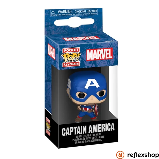 Funko POP! Marvel - Captain America kulcstartó