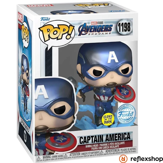 Funko Pop! Marvel: Avengers End Game S4 - Captain America (with Hammer) (GW) (MT) (SE) #1198 BH Vinyl Figure