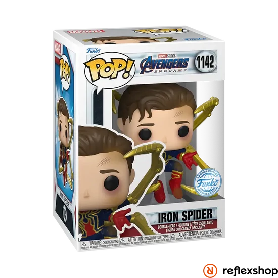 Funko Pop! Marvel: Avengers Endgame - Iron Spider (Unmasked Spider-Man) (Special Edition) #1142 Bobble-Head Vinyl Figure