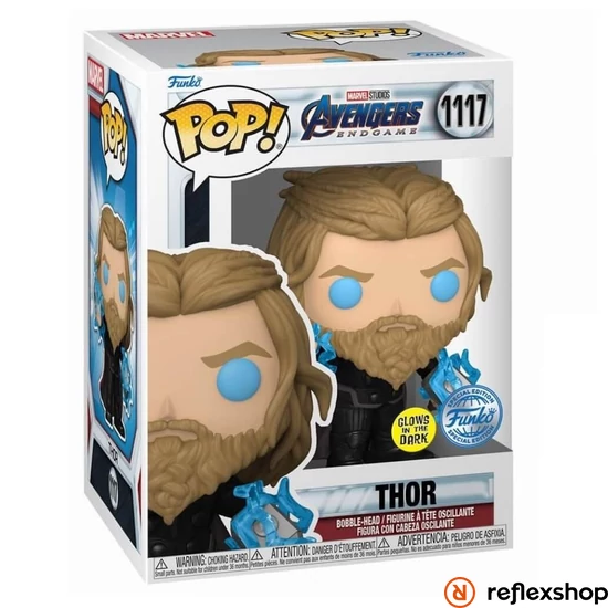Funko Pop! Marvel Avengers Endgame - Thor* (with Thunder) (Glows in the Dark) (Special Edition) #1117 Bobble-Head Vinyl Figure
